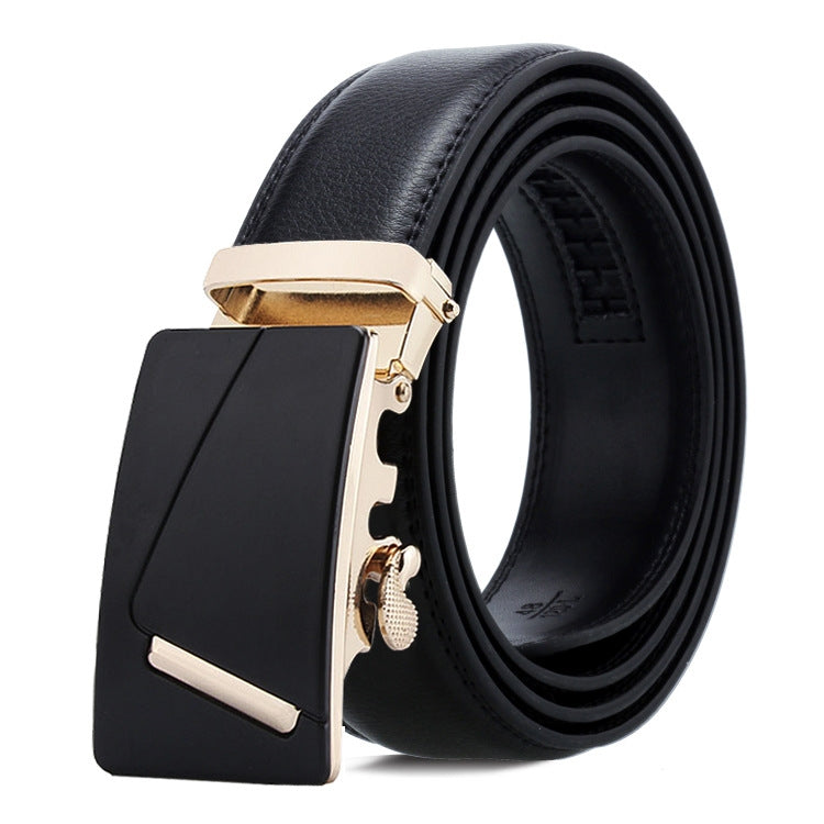 Dandali Casual Uomo Cintura con fibbia automatica Cinturino per pantaloni in pelle morbida da lavoro, 125cm