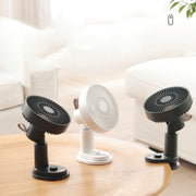 Telecomando intelligente Ricarica USB Testa oscillante Ventilatore da tavolo Ventilatore per passeggino, White, Black, Green