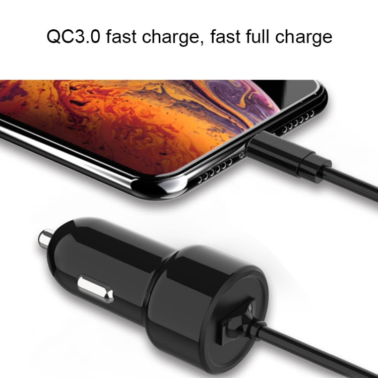 IBD321-Q3 Caricabatteria da auto per cellulare universale ignifugo, QC3.0 18W, QC3.0+2.4A, 2.4A+12W, 3.1A+15W, 4.8A+24W, PD 20W