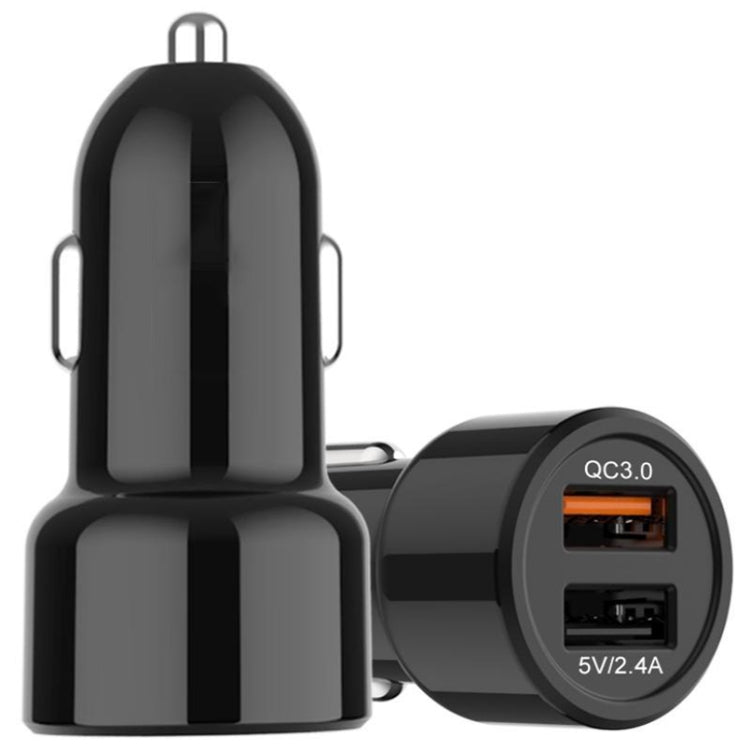 IBD321-Q3 Caricabatteria da auto per cellulare universale ignifugo, QC3.0 18W, QC3.0+2.4A, 2.4A+12W, 3.1A+15W, 4.8A+24W, PD 20W
