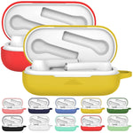 Custodia protettiva in silicone per auricolari Bluetooth per Huawei Honor FlyPods 3, Red, Yellow, Pink, Noon Blue, Black, White, Matcha Green, Mint Green, Grass Green, Gray Blue