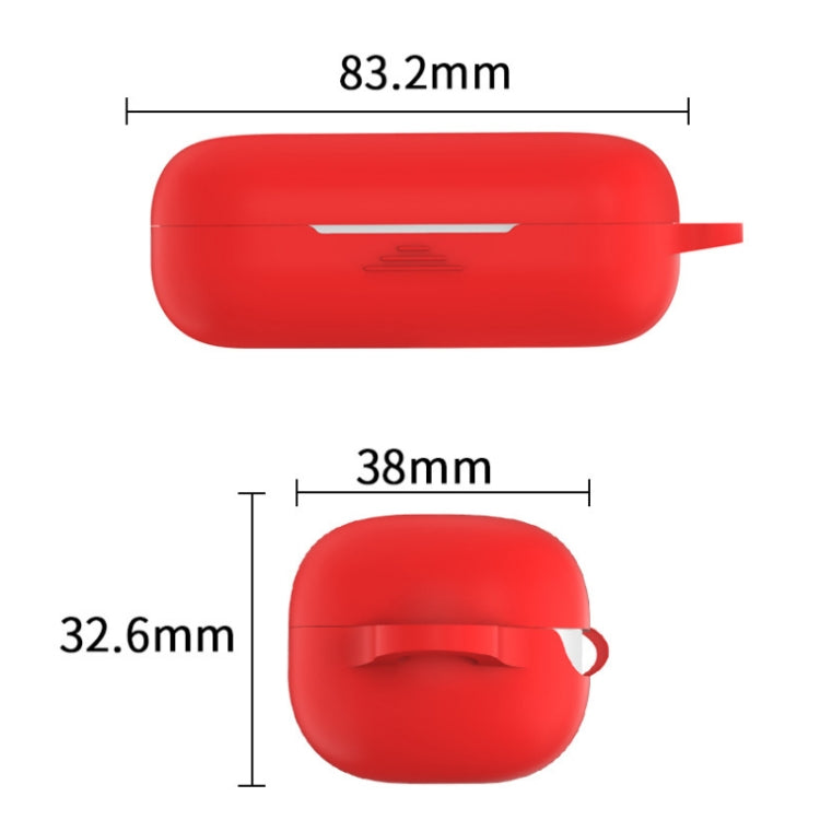 Custodia protettiva in silicone per auricolari Bluetooth per Huawei Honor FlyPods 3, Red, Yellow, Pink, Noon Blue, Black, White, Matcha Green, Mint Green, Grass Green, Gray Blue