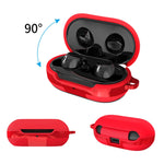 Cover in silicone per auricolari Bluetooth da 2 pezzi per Samsung Galaxy Buds, Black, White, Red, Light Blue