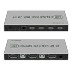 KYSW59 60HZ DP USB KVM Switch Dispositivo di condivisione computer 2 in 1, KYSW59, 8K