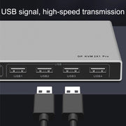 KYSW59 60HZ DP USB KVM Switch Dispositivo di condivisione computer 2 in 1, KYSW59, 8K