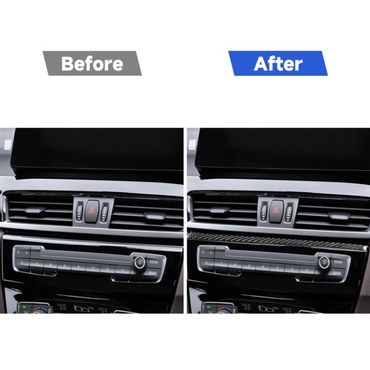 Adesivo superiore per pannello autoradio BMW X1 F48/X2 F39 con guida a destra, Right-Hand Drive