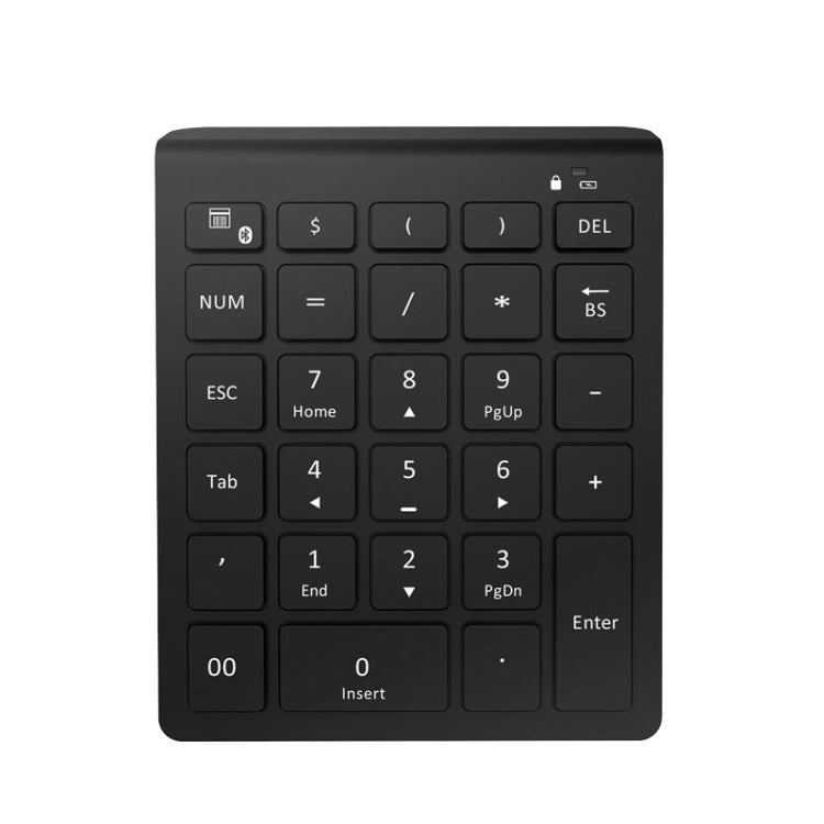 BT302 Mini tastiera wireless per laptop a 28 tasti, specifiche:, Bluetooth (Black), Bluetooth (Gray), 2.4G (Black), 2.4G (Gray)