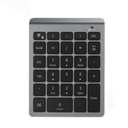 BT302 Mini tastiera wireless per laptop a 28 tasti, specifiche:, Bluetooth (Black), Bluetooth (Gray), 2.4G (Black), 2.4G (Gray)