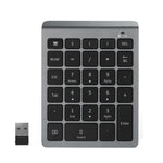 BT302 Mini tastiera wireless per laptop a 28 tasti, specifiche:, Bluetooth (Black), Bluetooth (Gray), 2.4G (Black), 2.4G (Gray)