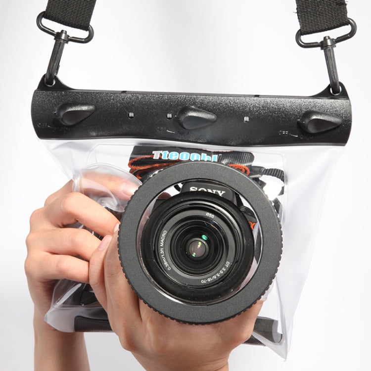 Tteoobl Custodia per fotocamera subacquea da 20 m Custodia impermeabile per fotocamera, M, L