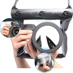Tteoobl Custodia per fotocamera subacquea da 20 m Custodia impermeabile per fotocamera, M, L