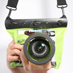 Tteoobl Custodia per fotocamera subacquea da 20 m Custodia impermeabile per fotocamera, M, L