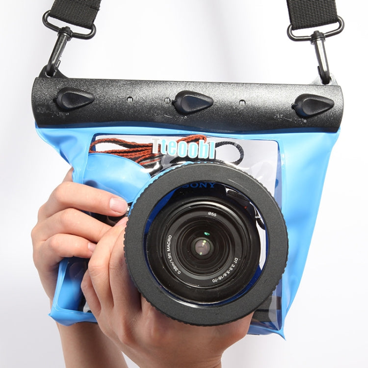 Tteoobl Custodia per fotocamera subacquea da 20 m Custodia impermeabile per fotocamera, M, L