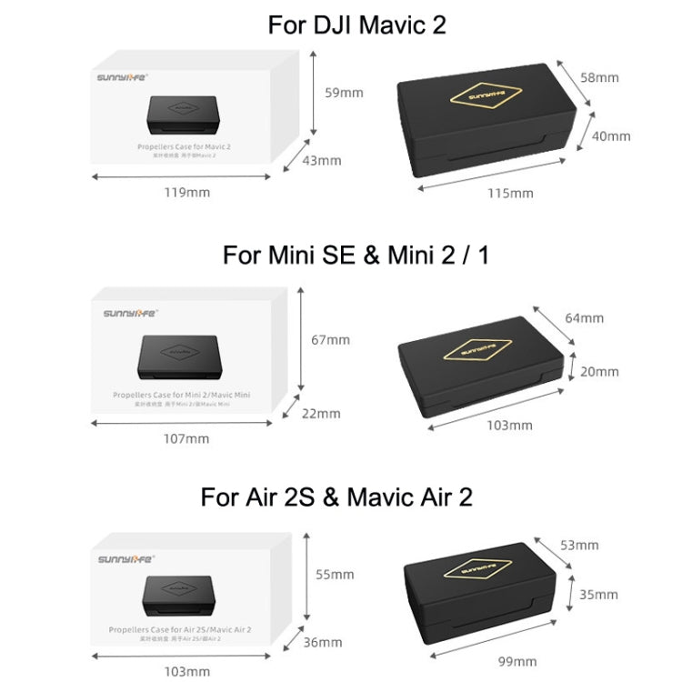 Scatola portaoggetti per eliche DJI Mini SE, 2 e Mavic 2