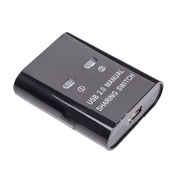 SW68 2 in 1 Switcher Condivisione di stampa automatica USB, Black, Silver