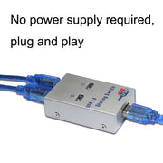 SW68 2 in 1 Switcher Condivisione di stampa automatica USB, Black, Silver