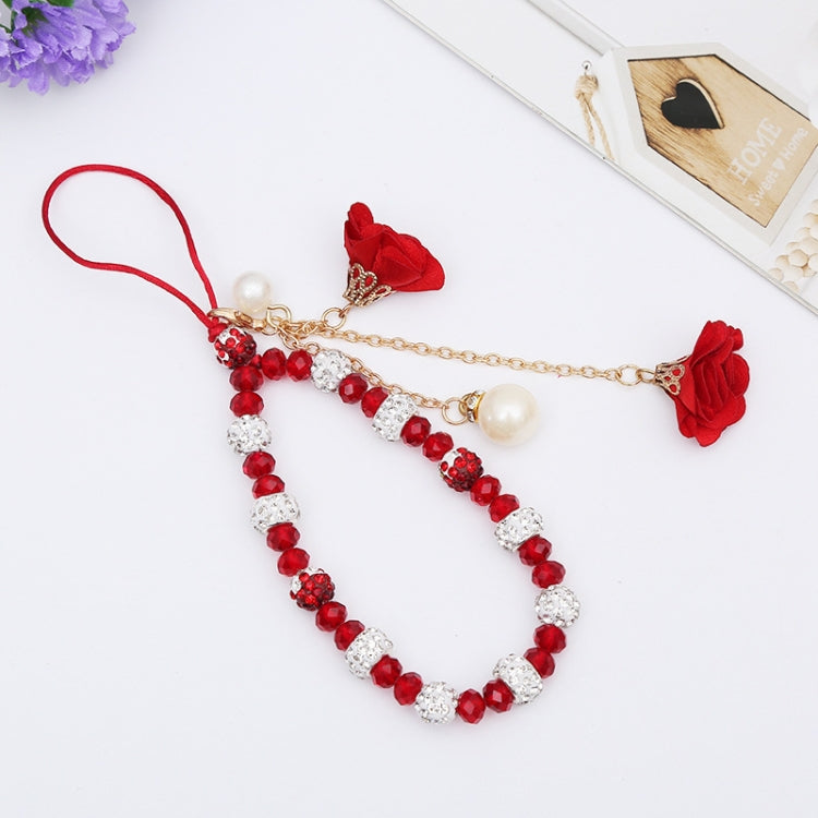 Bracciale in cristallo con cordino per cellulare