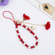 Bracciale in cristallo per cellulare con cordino