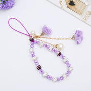 Bracciale in cristallo per cellulare con cordino