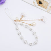 Bracciale in cristallo per cellulare con cordino
