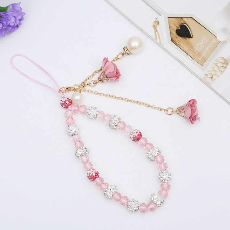 Bracciale in cristallo con cordino per cellulare