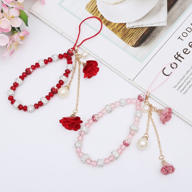 Bracciale in cristallo con cordino per cellulare