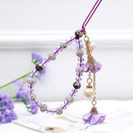 Bracciale in cristallo con cordino per cellulare