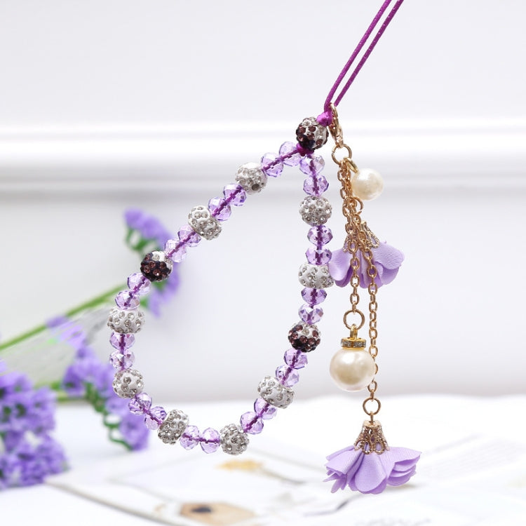 Bracciale in cristallo con cordino per cellulare