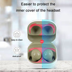 Adesivo antipolvere in metallo con coperchio interno per cuffie da 5 pezzi per Samsung Galaxy Buds 2, Black, Silver Gray, Rose Gold, Gold