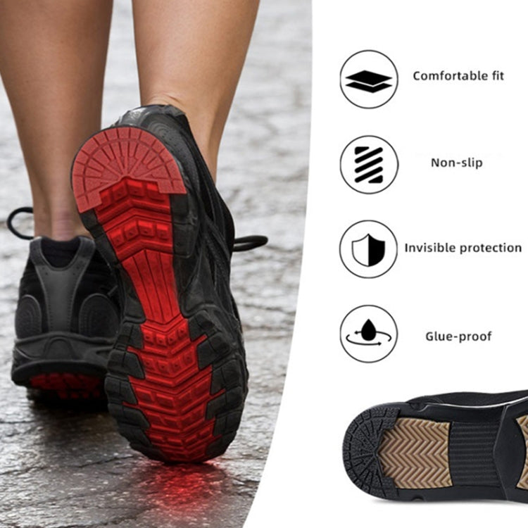 2 paia di toppe antiscivolo resistenti all'usura con suola in gomma ispessita, 37-38cm, 39-40cm, 41-42cm, 43-44cm