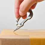 Portachiavi in lega di titanio Coltello piccolo Mini EDC Coltello da disimballaggio portatile, Titanium Alloy Keychain
