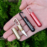 Portachiavi Ciondolo Coltello Piccolo Coltello Portatile da Taglio Artistico, Bronze, Aluminum Alloy Black, Aluminum Alloy Red