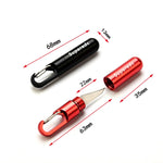 Portachiavi Ciondolo Coltello Piccolo Coltello Portatile da Taglio Artistico, Bronze, Aluminum Alloy Black, Aluminum Alloy Red