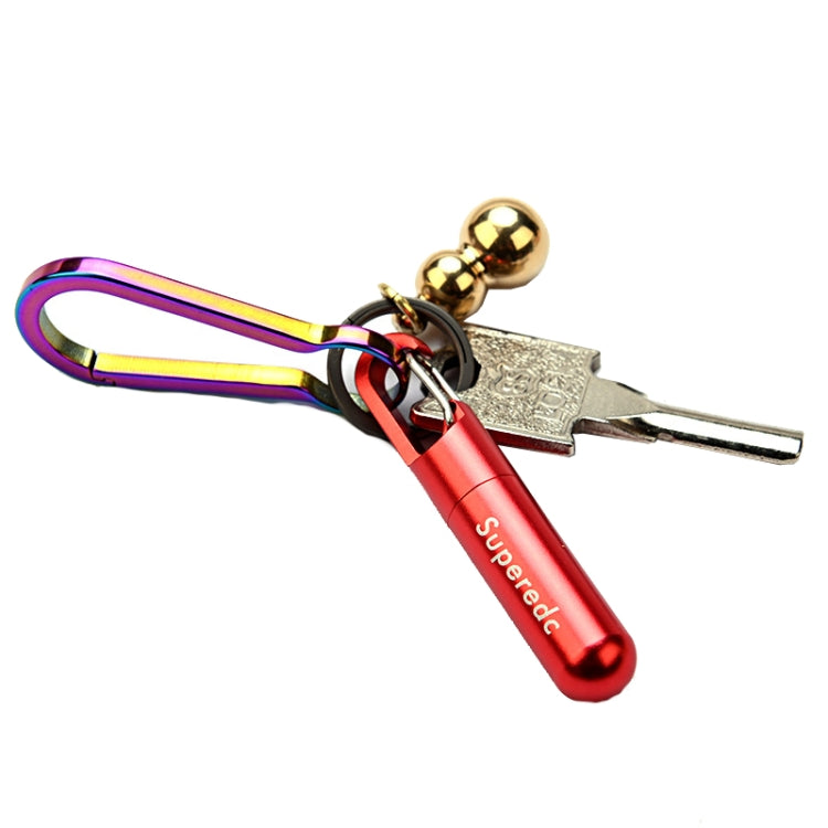Portachiavi Ciondolo Coltello Piccolo Coltello Portatile da Taglio Artistico, Bronze, Aluminum Alloy Black, Aluminum Alloy Red