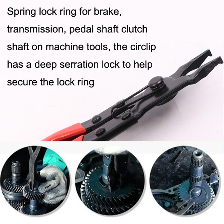 Pinza rinforzata per anelli elastici piatti Pinza per anelli elastici a bocca piatta, Snap Ring Pliers