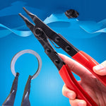 Pinza rinforzata per anelli elastici piatti Pinza per anelli elastici a bocca piatta, Snap Ring Pliers