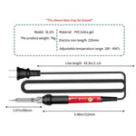 Set di saldatori a temperatura costante per uso domestico Kit di strumenti per saldatura a caldo interno da 60 W, ANENG SL101 24pcs/set Rotary Thermostat, 24pcs/set US Plug, 24pcs/set EU Plug, 25pcs/set US Plug, 25pcs/set EU Plug