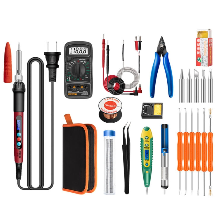 Set di saldatori a temperatura costante per uso domestico Kit di strumenti per saldatura a caldo interno da 60 W, ANENG SL101 24pcs/set Rotary Thermostat, 24pcs/set US Plug, 24pcs/set EU Plug, 25pcs/set US Plug, 25pcs/set EU Plug