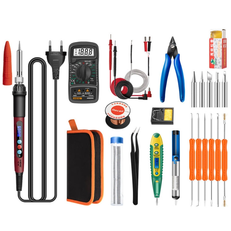 Set di saldatori a temperatura costante per uso domestico Kit di strumenti per saldatura a caldo interno da 60 W, ANENG SL101 24pcs/set Rotary Thermostat, 24pcs/set US Plug, 24pcs/set EU Plug, 25pcs/set US Plug, 25pcs/set EU Plug