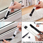 5PCS / Set Spazzola per la pulizia della scanalatura Spazzola multiuso per porte e finestre domestiche, Groove Cleaning Brush