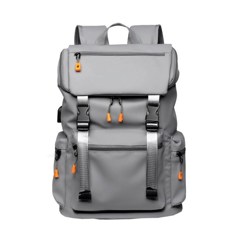 WEIXIER B1862 Zaino per computer da viaggio per uomo d'affari per il tempo libero di grande capacità, B1862 Black, B1862 Grey