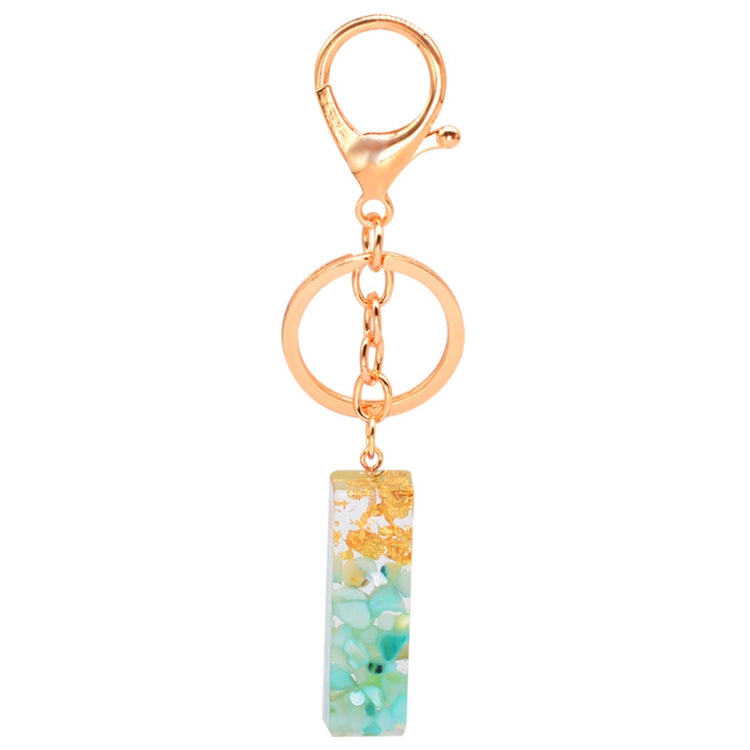 Ciondolo per borsa portachiavi con lettera inglese epossidica in lamina d'oro da 2 pezzi, A, B, C, D, E, F, G, H, I, J, K, L, M, N, O, P, Q, R, S, T, U, V, W, X, Y, Z