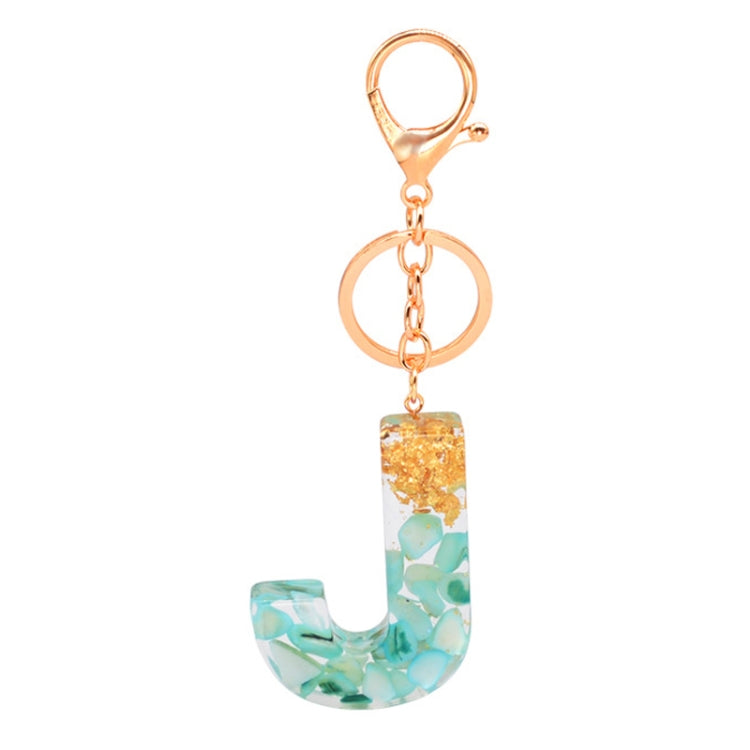 Ciondolo per borsa portachiavi con lettera inglese epossidica in lamina d'oro da 2 pezzi, A, B, C, D, E, F, G, H, I, J, K, L, M, N, O, P, Q, R, S, T, U, V, W, X, Y, Z