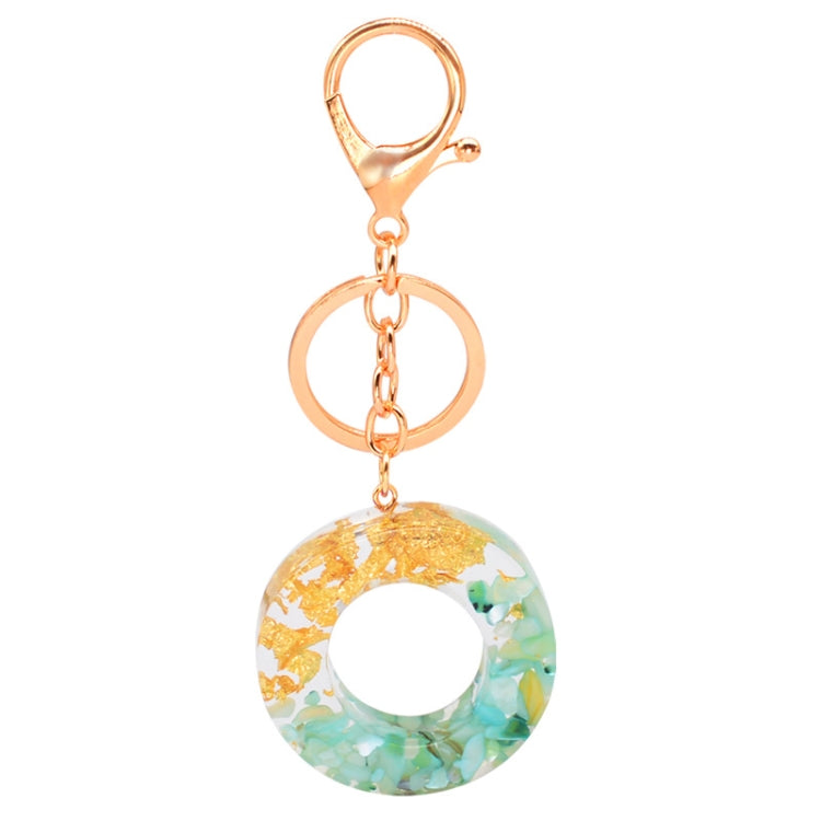 Ciondolo per borsa portachiavi con lettera inglese epossidica in lamina d'oro da 2 pezzi, A, B, C, D, E, F, G, H, I, J, K, L, M, N, O, P, Q, R, S, T, U, V, W, X, Y, Z