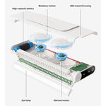 Schermo del computer JXS-GP1 Ventola silenziosa Turbo senza lama con funzione di protezione degli occhi, GP1 (White), GP1 (Black)
