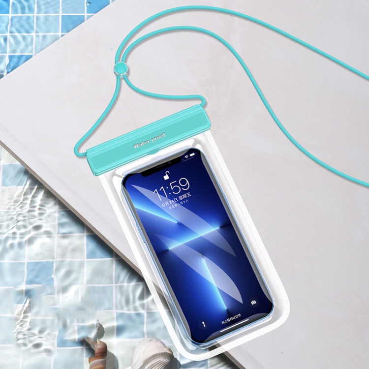 Borsa per cellulare antipolvere e impermeabile in TPU trasparente per immersioni da nuoto, White, Black, Light Blue, Pink, Silver, Sapphire Blue