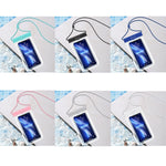 Borsa per cellulare antipolvere e impermeabile in TPU trasparente per immersioni da nuoto, White, Black, Light Blue, Pink, Silver, Sapphire Blue