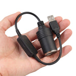 2 PCS USB per presa accendisigari per auto da 5 V a 12 V Cavo adattatore di alimentazione Boost, 35cm, 60cm, 120cm