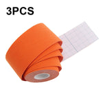3 PCS Nastro muscolare Fisioterapia Nastro sportivo Fasciatura per ginocchio da pallacanestro, dimensioni:, 2.5cm x 5m, 3.8cm x 5m