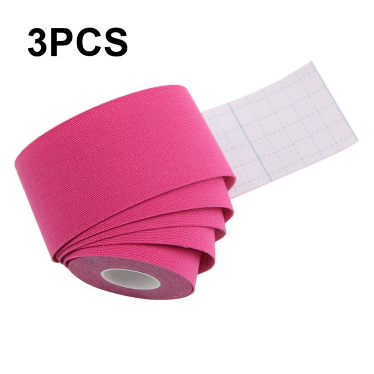 3 PCS Nastro muscolare Fisioterapia Nastro sportivo Fasciatura per ginocchio da pallacanestro, dimensioni:, 2.5cm x 5m, 3.8cm x 5m